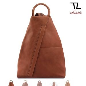 Tuscany leather sling/backpack bag
